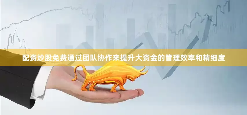 配资炒股免费通过团队协作来提升大资金的管理效率和精细度