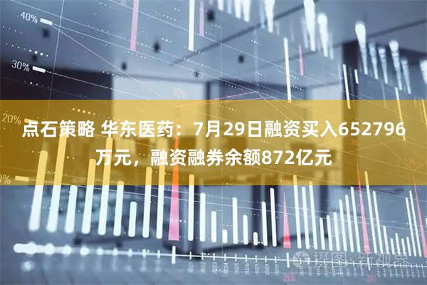 点石策略 华东医药：7月29日融资买入652796万元，融资融券余额872亿元