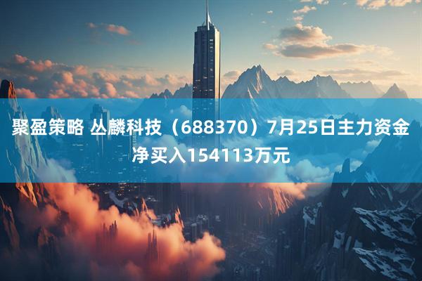 聚盈策略 丛麟科技（688370）7月25日主力资金净买入154113万元